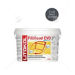 Затирка полиуретановая Litokol FillGood EVO F.140 черный графит 2 кг