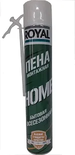 Пена бытовая ROYAL HOME всесезонная 600 мл. выход 35 л