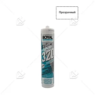 Герметик силиконовый санитарный ROYAL 320 прозрачный 280 мл