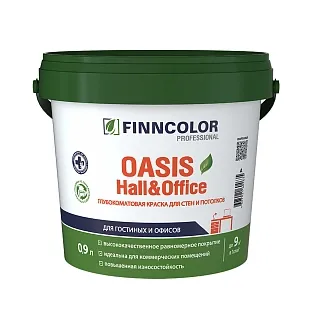 Краска OASIS HALL & OFFICE C гл/мат 0,9л