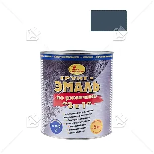 Грунт-эмаль на ржавчину 3 в 1 Новбытхим темно-серая RAL7024 1 л.