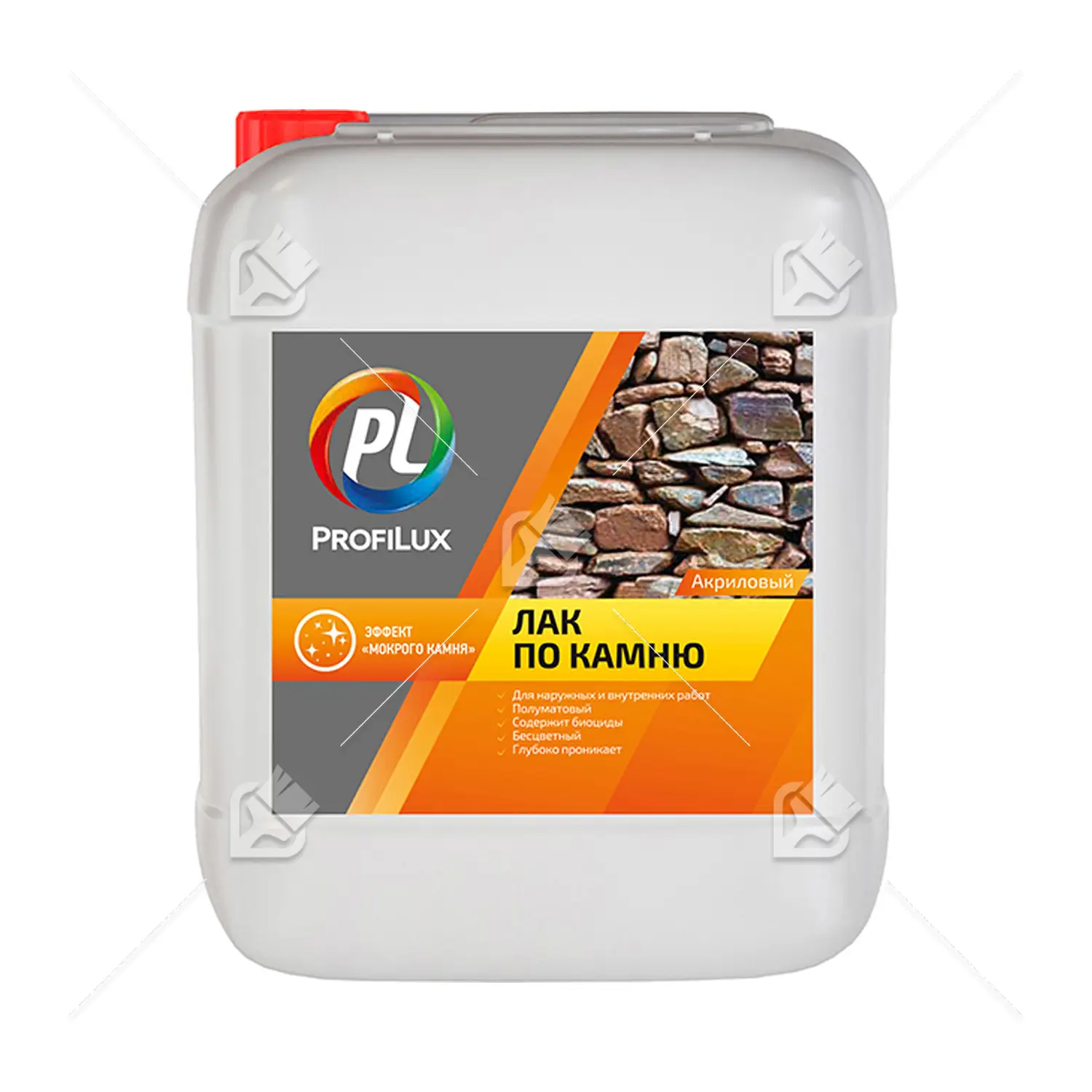 Лак по камню акриловый Profilux полуматовый 10 л
