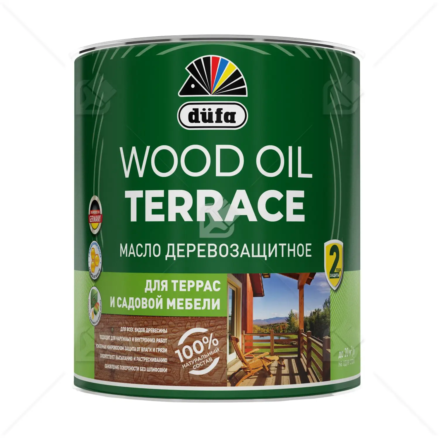 Масло деревозащитное для террас и садовой мебели Dufa Wood Oil Terrace дуб 0,9л