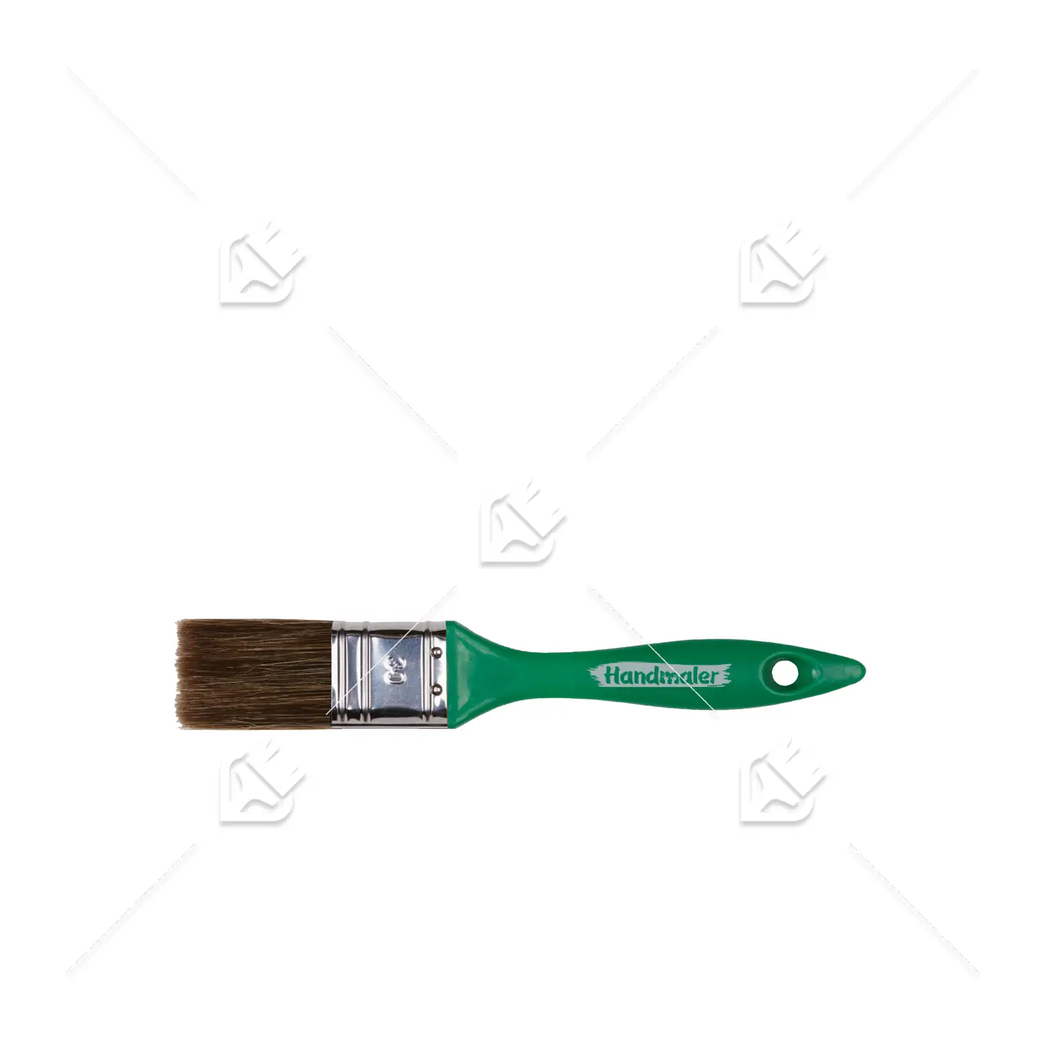 Кисть плоская Handmaler Green смешанная щетина пластиковая ручка 30 мм.