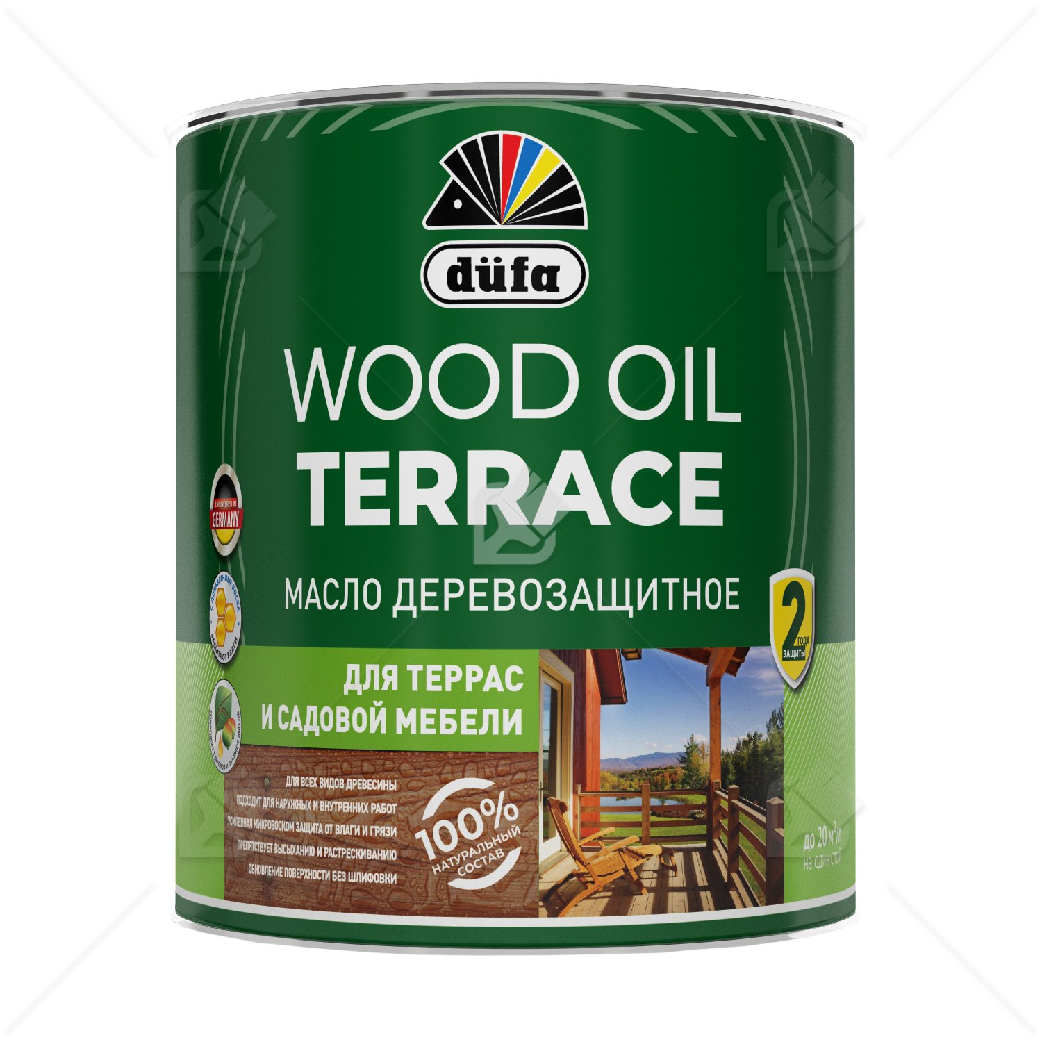 Масло деревозащитное для террас и садовой мебели Dufa Wood Oil Terrace дуб 0,9л