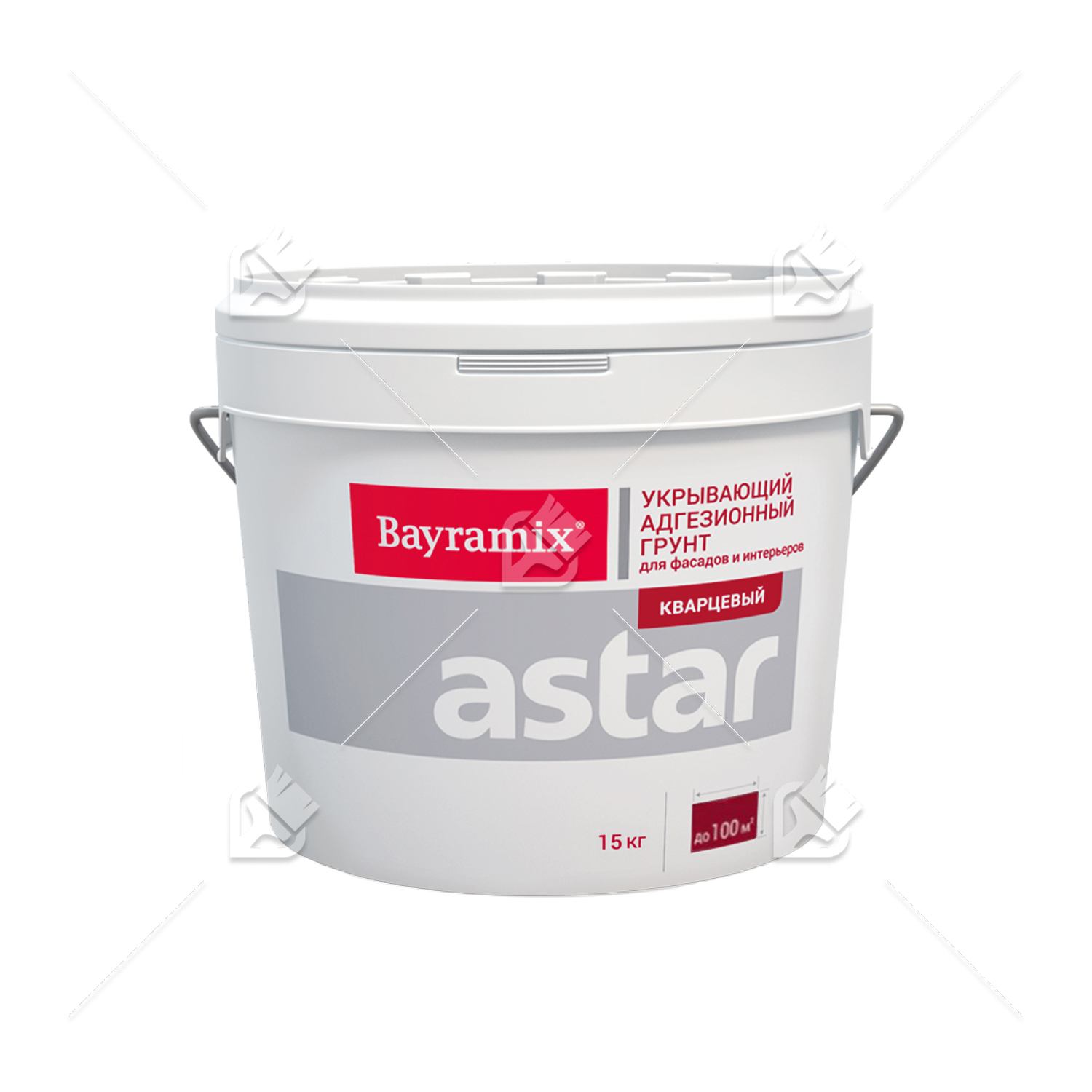 Bayramix Astar грунт с кварцевым наполнителем для внутренних и наружных работ 15кг (В1-белая база)