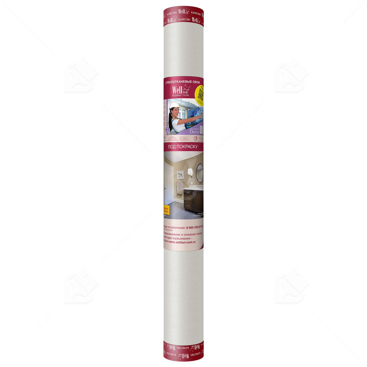 Стеклообои под покраску Wellton Decor Дюны 1х12,5 м.