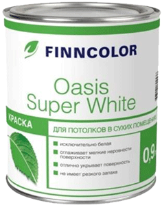 Краска OASIS SUPER WHITE белая гл/мат 0,9л