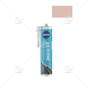 Герметик силиконовый санитарный нейтральный Kesto Silicone 29 светло-бежевый 310 мл