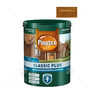 Пропитка декоративная для защиты древесины Pinotex Classic Plus 3 в 1 лиственница 0,9 л.