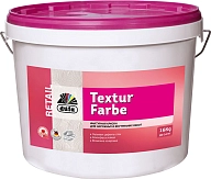 Краска структурная для внутренних и наружных работ атмосферостойкая Dufa Retail Textur Farbe 16 кг.