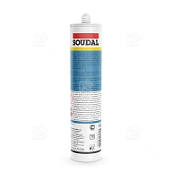 Герметик силиконовый нейтральный Soudal Silirub 2 F бесцветный 300 мл