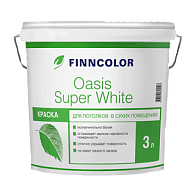 Краска OASIS SUPER WHITE белая гл/мат 3л