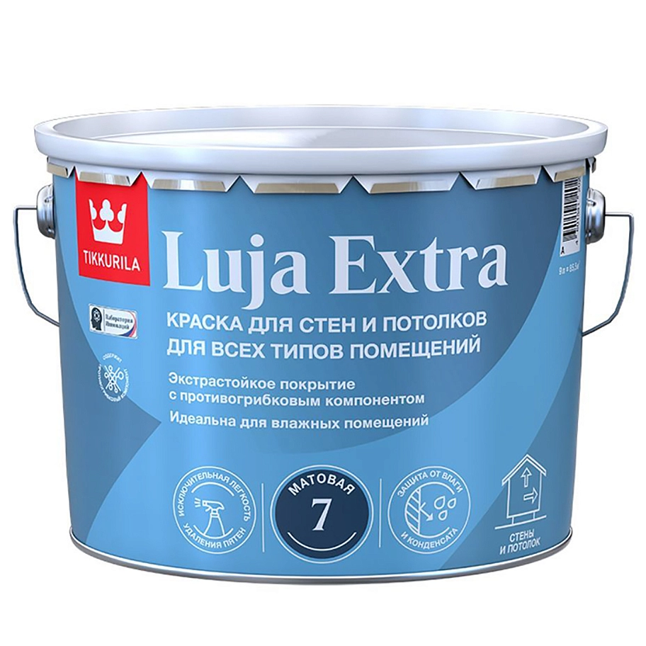 Краска экстра-стойкая Tikkurila LUJA EXTRA A матовая 9л