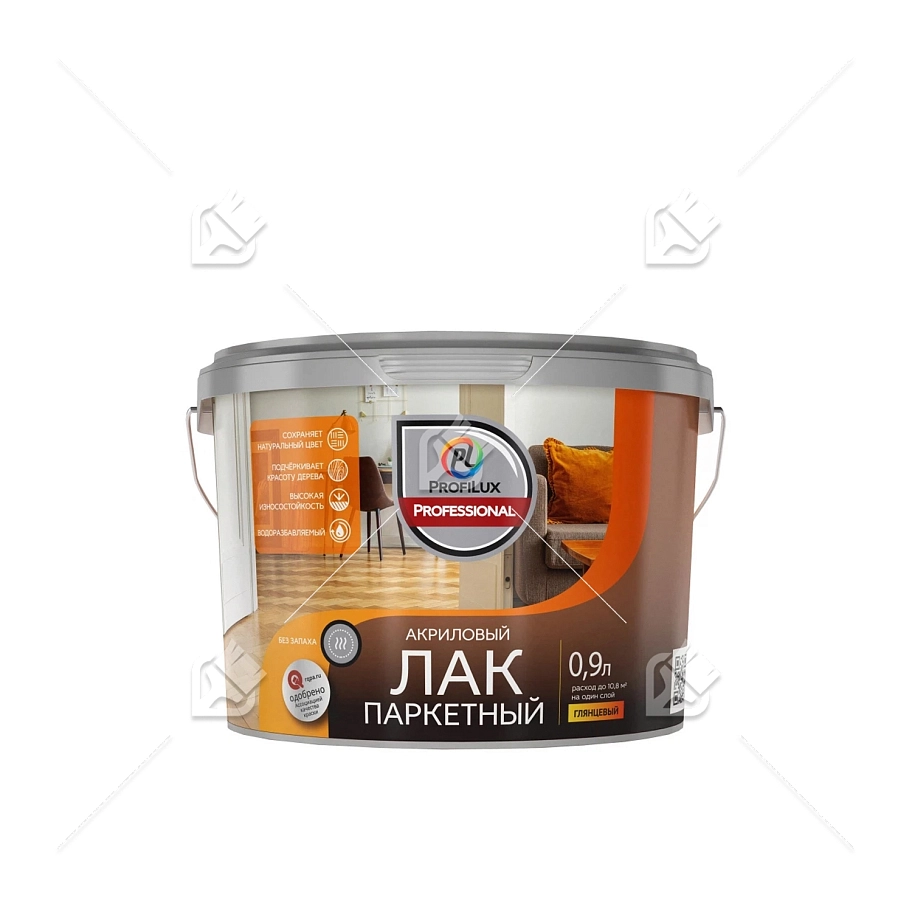 Лак паркетный акриловы й Profilux Professional глянцевый 0,9 л