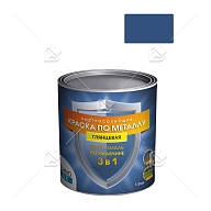Грунт-эмаль 3 в 1 Технолюкс гладкая синяя 1,9 кг