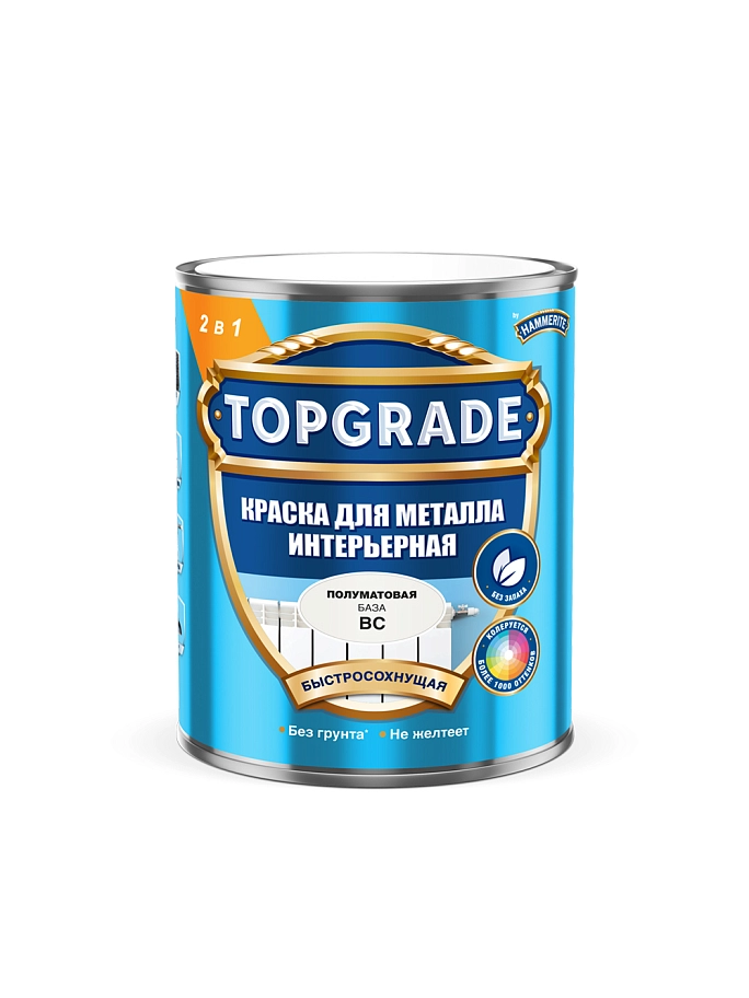 Краска для металлических поверхностей Topgrade интерьерная BC 0,9л