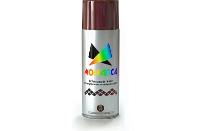 Грунт универсальный аэрозольный акриловый Eastbrand Monarca RAL 8012 красно-коричневый 520 мл. 