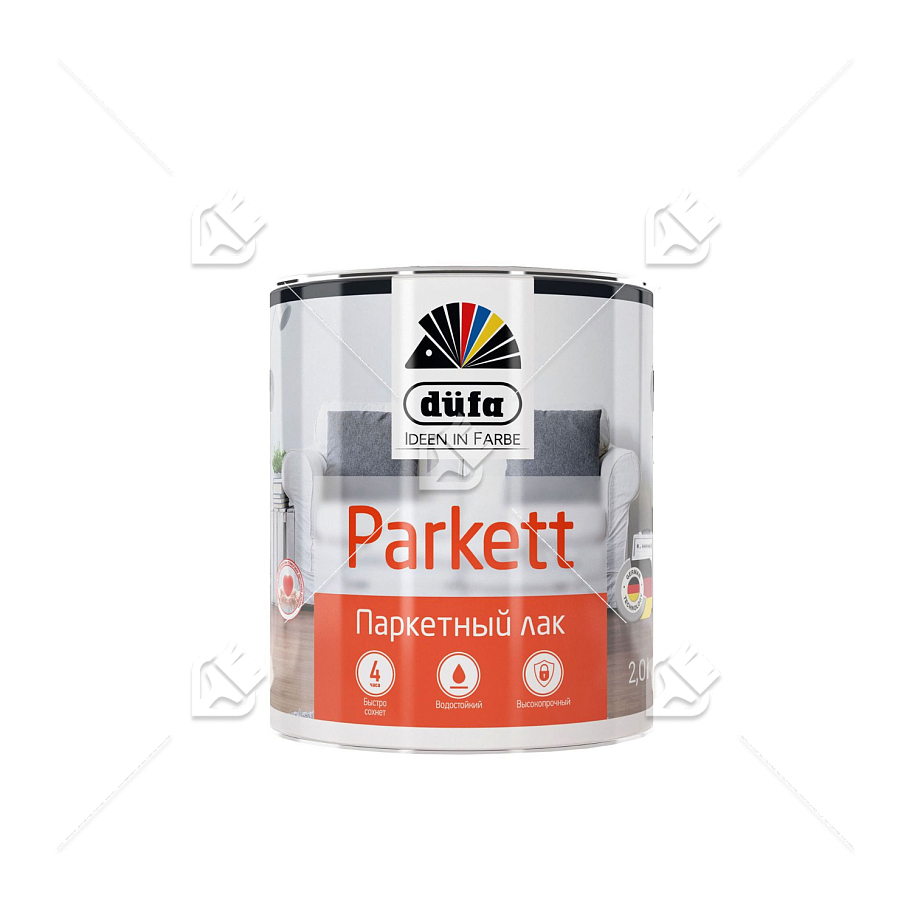 Лак паркетный алкидно-уретановый Dufa Parkettlack глянцевый 2 л