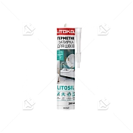 Герметик санитарный силиконовый Litokol Litosil серый 280 мл