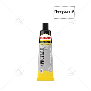 Клей универсальный контактный полиуретановый Момент Кристалл 125 мл. в шоу-боксе