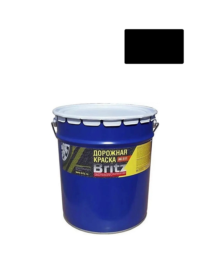 Краска Дорожная АК-511 (ТПО ЛКМ) чёрная 25 кг