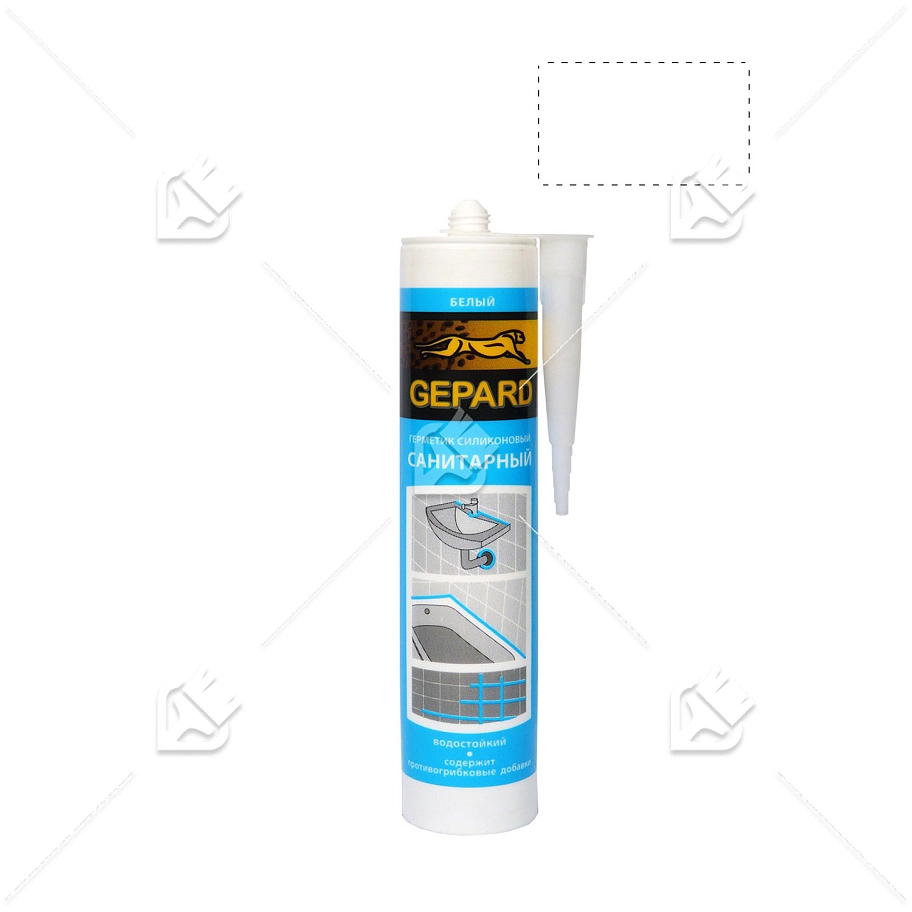 Герметик силиконовый санитарный Gepard CSS 664s белый 280 мл.