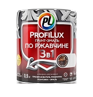 Грунт-эмаль на ржавчину 3 в 1 Profilux полуматовая серая 5 кг.