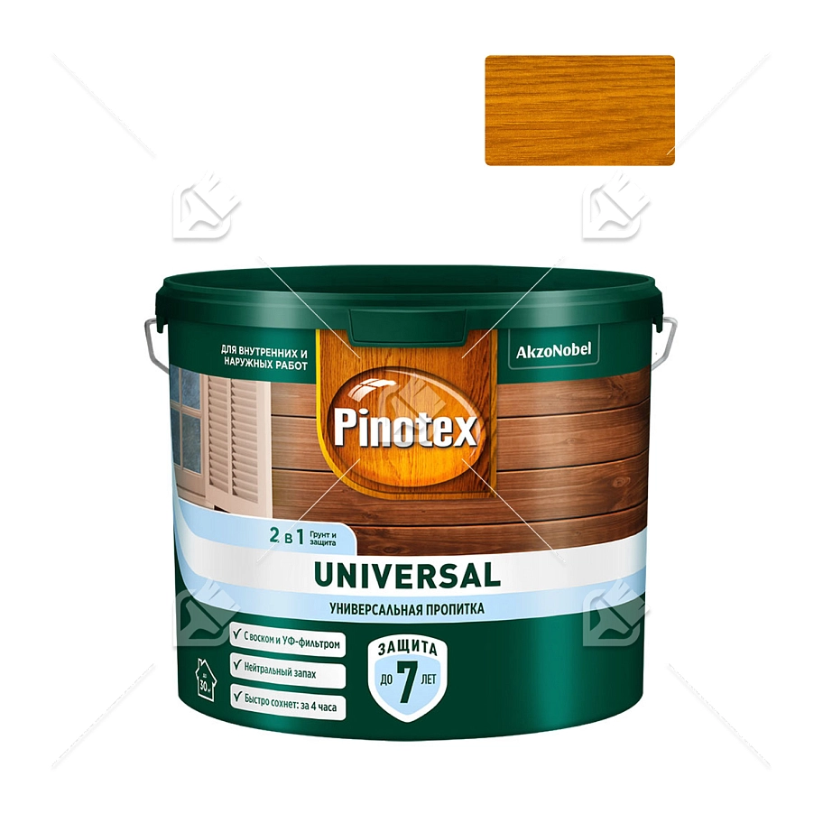 Pinotex Universal 2 в 1 универсальная пропитка для древесины Орегон 2,5 л