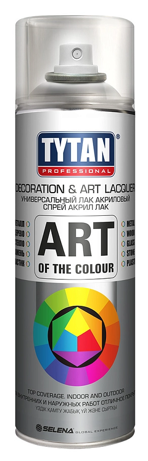 Лак универсальный аэрозольный акриловый Tytan Professional Art of the colour матовый 400 мл.