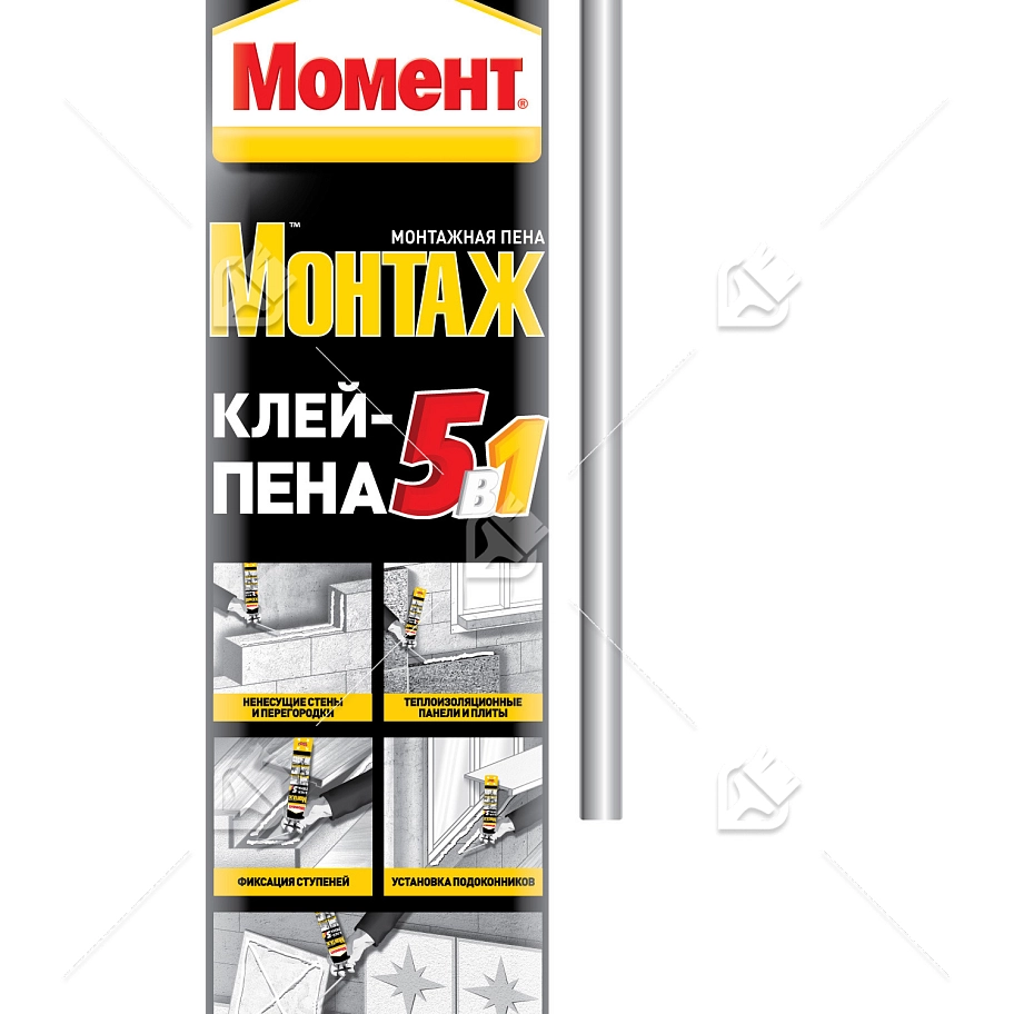 Клей-пена стандартная Момент Монтаж 5 в 1 750 мл.