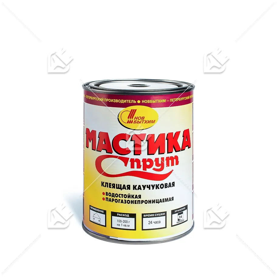 Мастика клеящая каучуковая Новбытхим Спрут 1 л