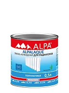 Эмаль для радиаторов Alpa Alpalaque полуматвая белая 0,5 л.