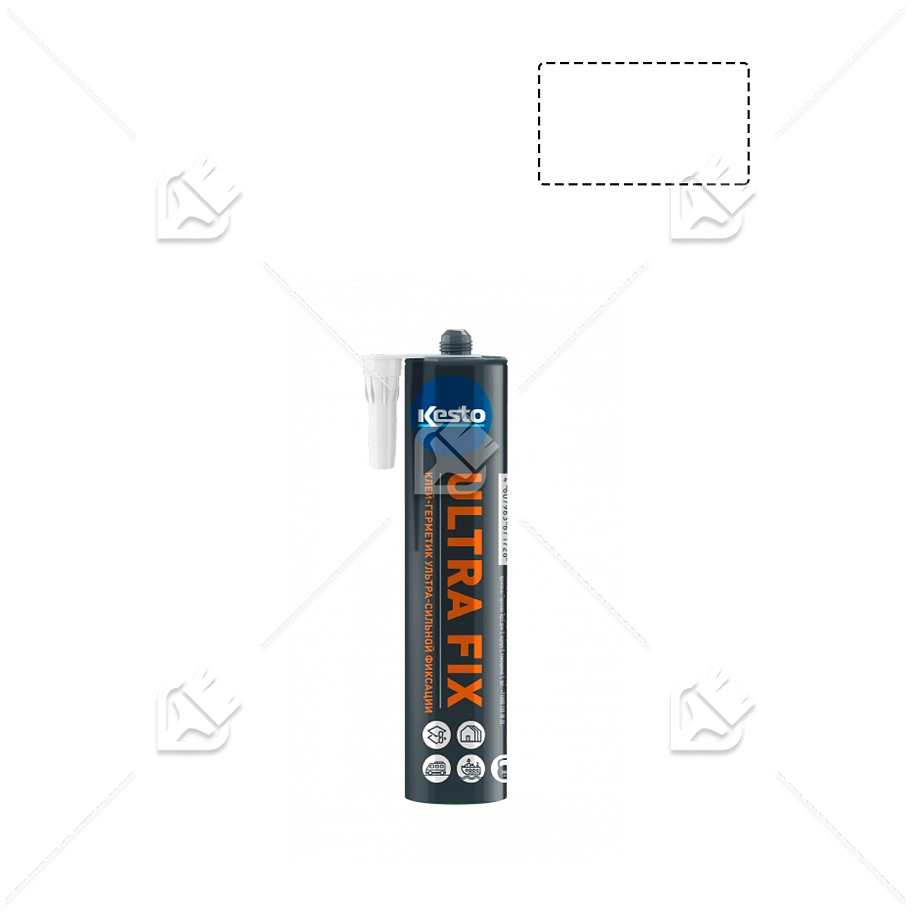 Клей герметик ультра сильный Kesto Ultra Fix белый 310мл.