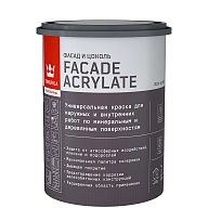 Краска фасадная Tikkurila Facade Acrylate A глубокоматовая 0,9л