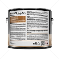 Масло деревозащитное для фасадов Dufa Wood Oil Fassade белое 9 л.