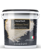 Краска декоративная NovaTech Caribbean Sand с эффектом перламутровых песчаных вихрей 1 л