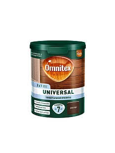 Пропитка защитная для дерева Omnitex Universal 2 в 1 палисандр 0,9 л