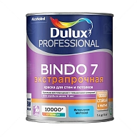 Краска для стен и потолков латексная экстрапрочная Dulux Professional Bindo 7 матовая база BW 1 л.