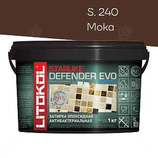 Затирка эпоксидная Litokol Starlike Defender Evo S.240 мокко 1 кг.