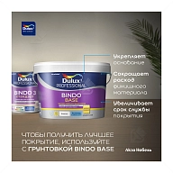 Краска для стен и потолков латексная Dulux Professional Bindo 3 глубокоматовая база BC 9 л.