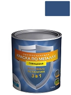 Грунт-эмаль 3 в 1 Технолюкс гладкая синяя 1,9 кг