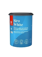 Краска для потолков Tikkurila SIRO WHITE A глубокоматовая 0,9л