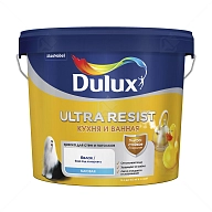 Краска для кухни и ванной латексная Dulux Ultra Resist матовая база BW 5 л.