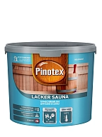 Лак для бань и саун на водной основе Pinotex Lacker Sauna 20 полуматовый 2,7 л