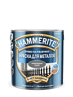 Краска для металлических поверхностей алкидная Hammerite молотковая RAL 7042 серая 2 л