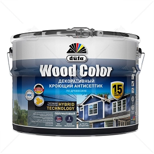 Кроющий антисептик Dufa Wood Color темный шоколад 9 л
