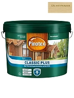 Пропитка декоративная для защиты древесины Pinotex Classic Plus 3 в 1 ель натуральная 9 л.