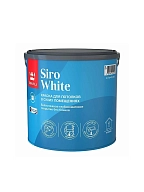 Краска для потолков Tikkurila SIRO WHITE A глубокоматовая 2,7л