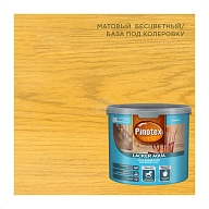 Лак для дерева на водной основе колеруемый Pinotex Lacker Aqua 10 матовый 2,7 л.